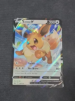 Pokemon Crown Zenith "Eevee V" 108/159 / Ultra Rare / Near Mint - Image 1
