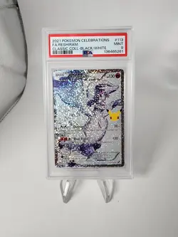 PSA 9 RESHIRAM FULL ART #113 2021 POKEMON CELEBRATIONS CLASSIC COLLECTION - Image 1