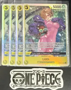 4x One Piece OP07-111 SR Lilith - ENG - Foil - Play Set - NM/M - Image 1