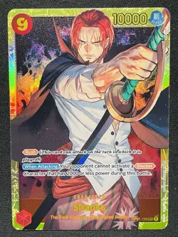 ONE PIECE CARD (OP01-120) Shanks V.1 SEC NEAR MINT (PRB01) - Image 1