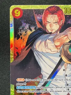 ONE PIECE CARD (OP01-120) Shanks V.1 SEC NEAR MINT (PRB01) - Image 2