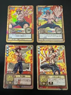 ONE PIECE Carddass Hyper Battle【U.S./DDP】 Ace 4 Card Set - Image 1