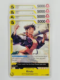 One Piece - 4x OP14-115 Rindo - Common - Image 1