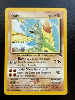 FREE SHIPPING Pokemon TCG Onix Card Southern Islands, Regular 3/18 Vintage - Image 1