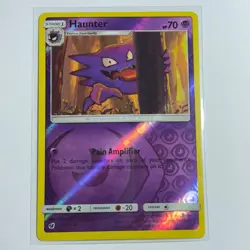 Haunter 37/111 Uncommon Reverse Holo Card SM - Crimson Invasion Pokemon TCG LP - Image 1