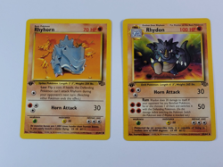 Pokemon Card 1st Edition Jungle Ryhorn and Rhydon US - Image 1