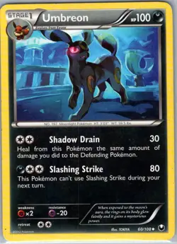 Umbreon 60/108 Non Holo Dark Explorers - Pokemon Card - LP - Image 1