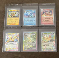 Pokemon Leafeon EX 144/131 SIR from Prismatic Evolutions + 5 Additional Cards - Image 2