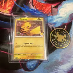 Pikachu Pokemon Day 2026 Promo Card 051/162 with coin - Image 1