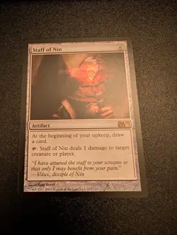 MTG Staff of Nin Magic 2013 (M13) Regular LP - Image 1