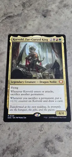 Korvold, Fae-Cursed King Commander: Edge of Eternities Regular Mythic MTG NM - Image 1