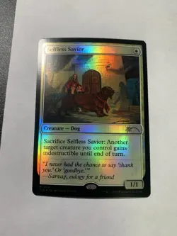 MTG Selfless Savior (Sketch Showcase) (732) | NM Foil | Secret Lair {SLD} - Image 1