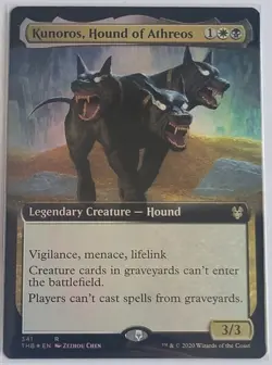 Kunoros, Hound of Athreos (Extended Foil) - NM - Theros: Beyond Death - 341 - MT - Image 1