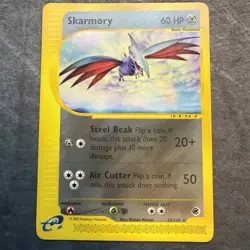 VINTAGE 2002 POKEMON SKARMORY 63/165 EXPEDITION (e-SERIES) RARE REGULAR NM/LP - Image 1
