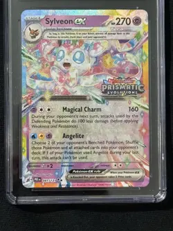 Sylveon Ex #41 Pokemon Prismatic Evolutions (Stamped) Gem Mint CGC 10 - Image 3
