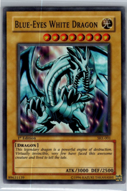 Blue-Eyes White Dragon #SKE-001 Yugioh 1st Edition Super Rare - Image 1