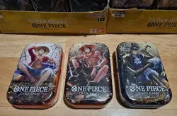 One Piece Card Game 12x Tin Pack Set Vol.2 TS-02 Display English In Hand USA - Image 2