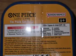 One Piece Card Game 12x Tin Pack Set Vol.2 TS-02 Display English In Hand USA - Image 3