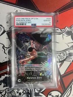 Roronoa Zoro Alt Art Leader OP12-020 Legacy of The Master PSA 10 - Image 1