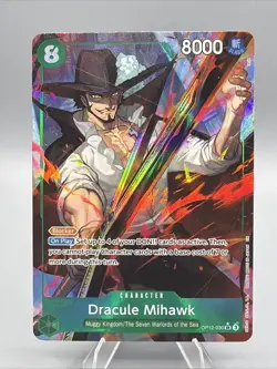 One Piece CCG Dracule Mihawk OP12-030 SR Alternate Art Legacy of the Master - Image 1