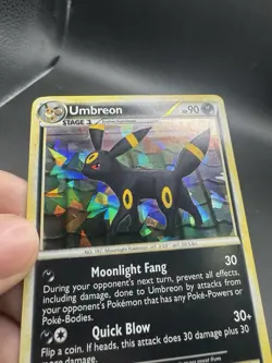 Pokemon Umbreon Holo Card 10/90 Undaunted Cracked Ice Holo Rare LP/NM - Image 3
