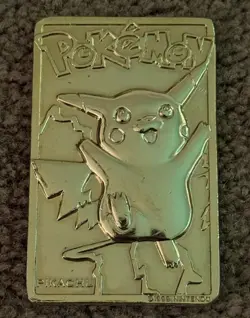 Pokemon Vintage 1999 23K Gold Plated Card Burger King Limited Edition Pikachu - Image 1