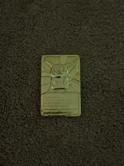 Pokemon Vintage 1999 23K Gold Plated Card Burger King Limited Edition Pikachu - Image 3