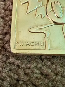 Pokemon Vintage 1999 23K Gold Plated Card Burger King Limited Edition Pikachu - Image 5