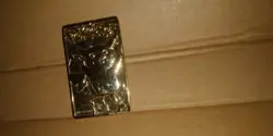Pokemon PIKACHU Trading Card Bar - 23K Gold Plated - Burger King 1999 - Image 1