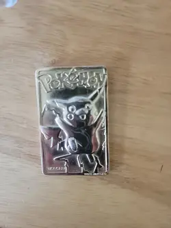 1999 Pikachu Pokemon 24K Gold Plated Trading card Limited Edition Burger King - Image 1