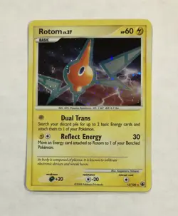 Pokemon ROTOM Card 13/100 Holo Rare LP Majestic Dawn Light Play TCG - Image 1