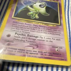POKEMON CELEBI #16/64 - HOLO RARE - NEO REVELATION - 50HP - 2000 TCG CARD - Image 2