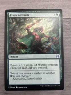 Elven Ambush 391 Kaldheim Card Regular Unplayed MTG - Image 1