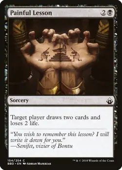 Painful Lesson x4 - Battlebond - NM-Mint, English - Magic: the Gathering Playset - Image 1