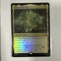 Magic the Gathering #260 Three Tree City Foil - Image 1