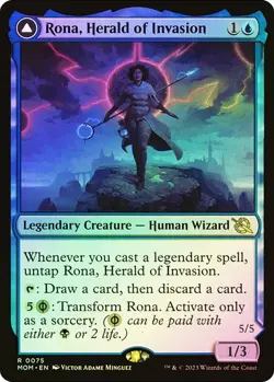 Magic the Gathering MTG RONA, HERALD OF INVASION FOIL March of the Machine NM - Image 1