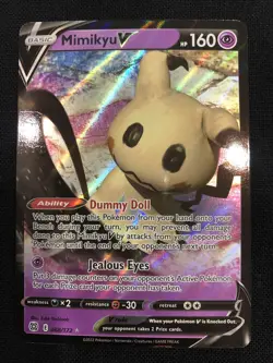 Pokemon TCG Mimikyu V Sword & Shield: Brilliant Stars 068/172 Holo Ultra Rare - Image 1