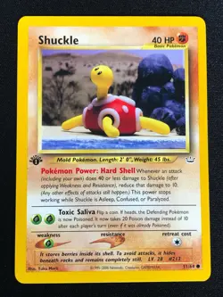 Pokemon Shuckle 51/64 1st Common (NM) - Image 1