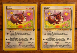 (LOT OF 2) 1999 Pokemon Eevee 51/64 Jungle Common Unlimited TCG - NM/LP - Image 1