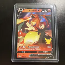Pokemon - Lance's Charizard V - SWSH133 - Celebrations 25th - Black Star Promo - Image 1