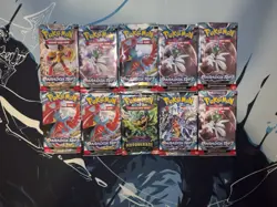 Pokemon TCG 9X Paradox Rift/ 1X Twilight Masquerade Pack Lot Sealed - Image 1