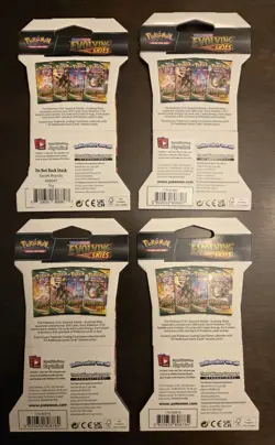 Pokemon Evolving Skies Sleeved Blister Booster Pack Complete Art Set New Sealed - Image 2