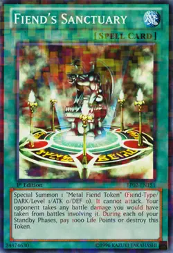 Yugioh! MP Fiend's Sanctuary - BP02-EN151 - Mosaic Rare - 1st Edition Moderately - Image 1