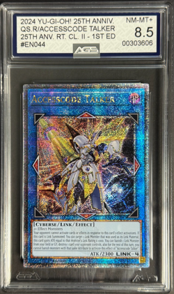 2024 Yu-Gi-Oh! 25th Anniv. QS. R/Accesscode Talker 25th 1st Ed AGS 8.5 - Image 1