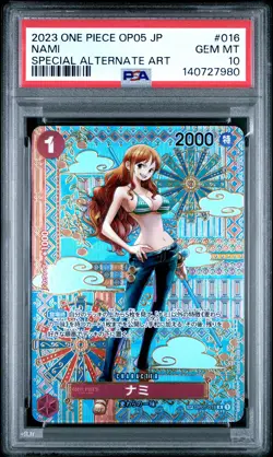 2023 ONE PIECE JPN OP05-AWAKENING OF THE NEW ERA #016 NAMI PSA 10 - Image 1
