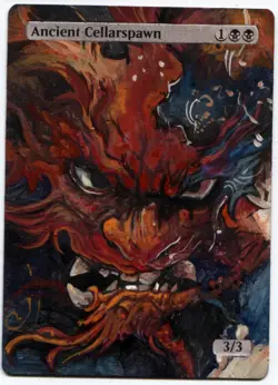 Ancient Cellarspawn Altered Art Mtg Hand Painted Card Commander - Image 1