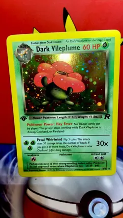 🏆👀Dark Vileplume 13/82 Team Rocket-1st Edition Holo NM 🔥 Pokemon Card - Image 1