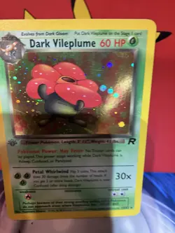 🏆👀Dark Vileplume 13/82 Team Rocket-1st Edition Holo NM 🔥 Pokemon Card - Image 2