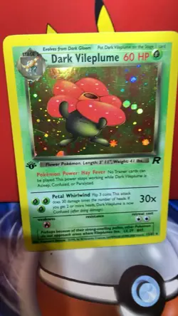 🏆👀Dark Vileplume 13/82 Team Rocket-1st Edition Holo NM 🔥 Pokemon Card - Image 3