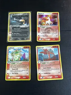 Lot of 4 Pokemon Cards Ludicolo/ Dark Marowak/ Camerupt/ Rapidash Holo LP/HP - Image 1